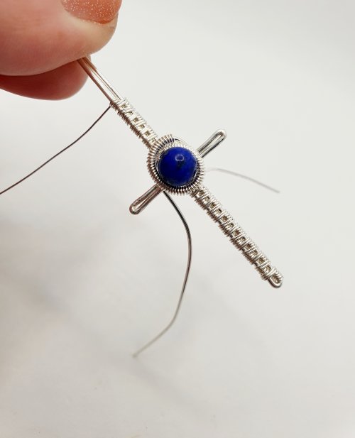 Natalie Patten's Woven Wire Cross Pendant - , Wire Weaving, Weaving, Wire Weaving, Weaving Wire, woven wire cross pendant