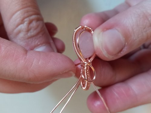 Elizabeth Schultz's Woven Wire Cabochon Pendant - , Wire Weaving, Weaving, Wire Weaving, Weaving Wire, woven wire cabochon pendant