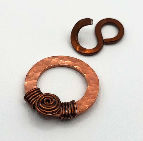 Kristal Wick's Enter Fall Necklace - , Contemporary Wire Jewelry, Coiling, Coiling Wire, Wire Coiling, Forging, Forging Jewelry, Jewelry Forging, Spirals, Wire Spiral, Spiral Wire Wrap, Oxidizing Wire, Oxidizing, Antiquing Wire, Antiquing, Texturing, enter fall necklace