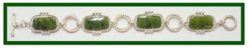 Judy Larson's Double Delight Jade Bracelet - , Contemporary Wire Jewelry, Coiling, Coiling Wire, Wire Coiling, Jump Rings, Jump Ring, Making Jump Rings, Wire Wrapping, Wrapping, Wire Wrapping Jewelry, Attaching toggle.