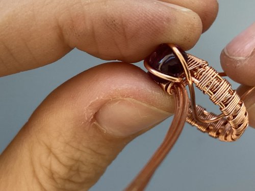 Elizabeth Schultz's Jordan Wire Woven Ring - , Wire Weaving, Weaving, Wire Weaving, Weaving Wire, pop in the stone into the wires