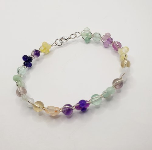 Natalie Patten's Beaded Wire Bracelet - , Contemporary Wire Jewelry, Wire Wrapping, Wrapping, Wire Wrapping Jewelry, shape the bracelet