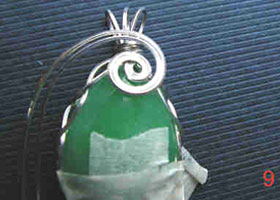 Paul Harrison's Shannons Delight - , Contemporary Wire Jewelry, Coiling, Coiling Wire, Wire Coiling, Spirals, Wire Spiral, Spiral Wire Wrap, Wire Wrapping, Wrapping, Wire Wrapping Jewelry, Adding decoration wires.