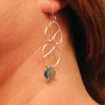 Carol Gilbard Praissman's Double Pretzel Earrings - , Contemporary Wire Jewelry, Loops, Wire Loop, Wrapped Wire Loop, Wire Wrapping, Wrapping, Wire Wrapping Jewelry, Add ear wires.