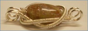 Judy Larson's Scarab Bracelet - , Contemporary Wire Jewelry, Coiling, Coiling Wire, Wire Coiling, Wire Wrapping, Wrapping, Wire Wrapping Jewelry, Variations.