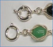 Judy Larson's Scarab Bracelet - , Contemporary Wire Jewelry, Coiling, Coiling Wire, Wire Coiling, Wire Wrapping, Wrapping, Wire Wrapping Jewelry, Attach closure pieces.