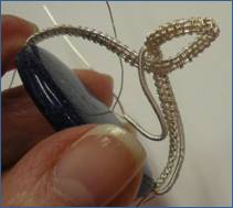 Judy Larson's Pearl of the Sea Woven Pendant - , Wire Weaving, Coiling, Coiling Wire, Wire Coiling, Lashing, Wire Lashing, Wire Wrapping, Wrapping, Wire Wrapping Jewelry, Weaving, Wire Weaving, Weaving Wire, Wrapping wire around the bead.