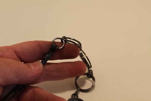 Judy Freyer Thompson's Chunky Steel Wire Chain - , Contemporary Wire Jewelry, Making Chain, Chain Making , xxx