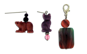 Charley Key's 'Fun'ctional Zipper Pulls - , Hair Accessories, Zipper Pulls, Christmas Ornaments, Loops, Wire Loop, Wrapped Wire Loop, Wire Wrapping, Wrapping, Wire Wrapping Jewelry, Wrapped loops for zipper pulls.