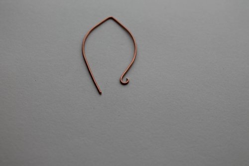 Abby Hook's Embellished Artisan Ear Wires - , Findings & Components, Toggles & Clasps, Earwire & Headpin, Lashing, Wire Lashing, Findings, Clasps, Components, notice the angled end