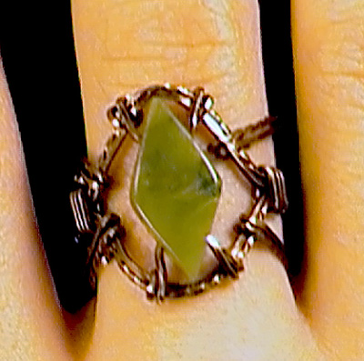 Brenda Sigafoos's Lady Luck Ring - , Classic Wire Jewelry, Wire Wrapping, Wrapping, Wire Wrapping Jewelry, 