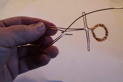 Judy Freyer Thompson's Wire Stick People - , Contemporary Wire Jewelry, Wire Wrapping, Wrapping, Wire Wrapping Jewelry, , secure the wire