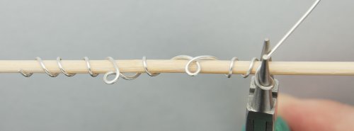 Kylie Jones's Silver Vine Wrapped Bracelet - , Contemporary Wire Jewelry, Lashing, Wire Lashing, Loops, Wire Loop, Wrapped Wire Loop, Wire Wrapping, Wrapping, Wire Wrapping Jewelry, , make a loop around the jaw