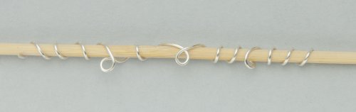 Kylie Jones's Silver Vine Wrapped Bracelet - , Contemporary Wire Jewelry, Lashing, Wire Lashing, Loops, Wire Loop, Wrapped Wire Loop, Wire Wrapping, Wrapping, Wire Wrapping Jewelry, , wrap the rest of the wire around the mandrel
