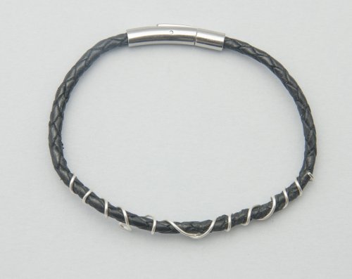 Kylie Jones's Silver Vine Wrapped Bracelet - , Contemporary Wire Jewelry, Lashing, Wire Lashing, Loops, Wire Loop, Wrapped Wire Loop, Wire Wrapping, Wrapping, Wire Wrapping Jewelry, , cut the leather