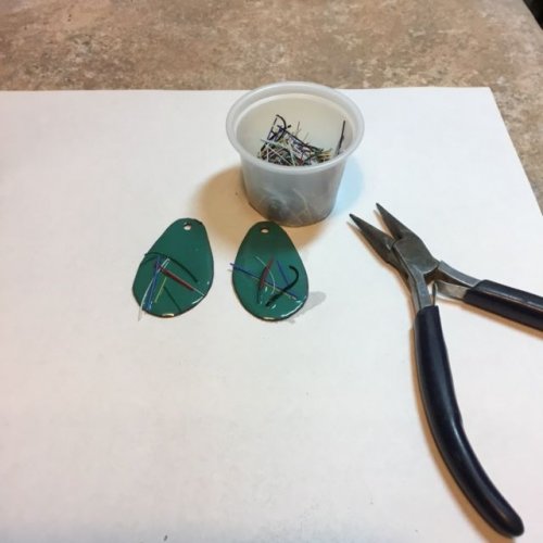 Karen Meador, Ph.D.'s Torch Enameling with Opaque Enamels - , Enameling, Enamel Jewelry Supplies, Butane Torch, Soldering, Solder, Enamel, Enameling, Enameled Jewelry, add threads