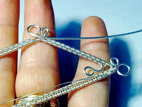 delilah's Moonstone Woven Wire Bangle - , Wire Weaving, Wire Wrapping, Wrapping, Wire Wrapping Jewelry, Weaving, Wire Weaving, Weaving Wire, 