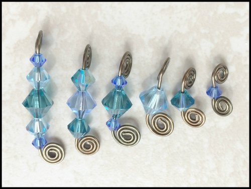 Kristal Wick's Whirly Twirly Bling Necklace - , Contemporary Wire Jewelry, Spirals, Wire Spiral, Spiral Wire Wrap, create dangles