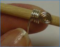 Judy Larson's Coiled End Caps - , Findings & Components, Toggles & Clasps, Earwire & Headpin, Coiling, Coiling Wire, Wire Coiling, Findings, Clasps, Components, Spirals, Wire Spiral, Spiral Wire Wrap, Wrap wire on mandrel