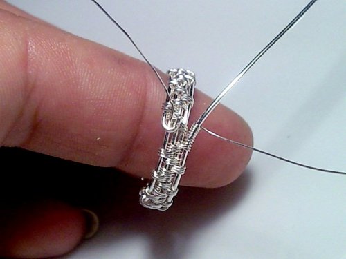 Beaded Bezel Wire Ring