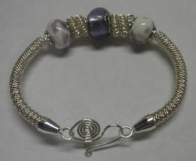 Judy Larson's How to Make a Wire Coil and Bead - , Findings & Components, Toggles & Clasps, Earwire & Headpin, Coiling, Coiling Wire, Wire Coiling, Findings, Clasps, Components, Wire Wrapping, Wrapping, Wire Wrapping Jewelry, Coil bracelet