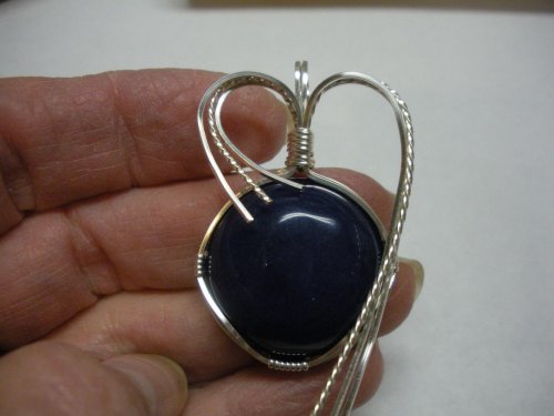 Wire wrap hot sale round cabochon