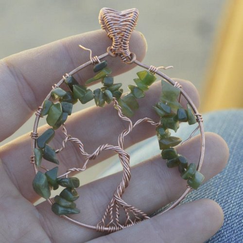 Deborah Kelly's Tree of Life Pendant - , Contemporary Wire Jewelry, Weaving, Wire Weaving, Weaving Wire, , tree of life