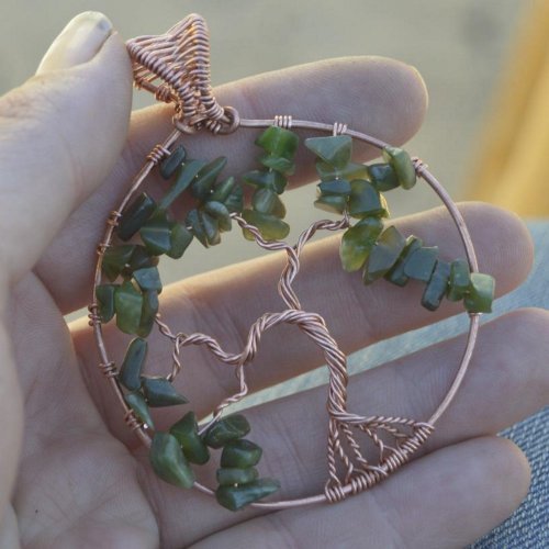 Deborah Kelly's Tree of Life Pendant - , Contemporary Wire Jewelry, Weaving, Wire Weaving, Weaving Wire, , tree of life