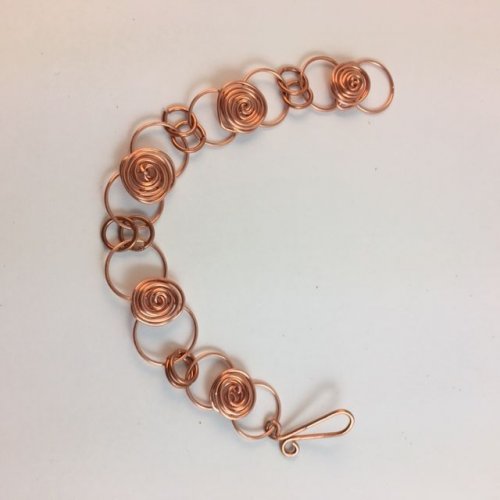 Wire Roses Bracelet  Contemporary Wire Jewelry