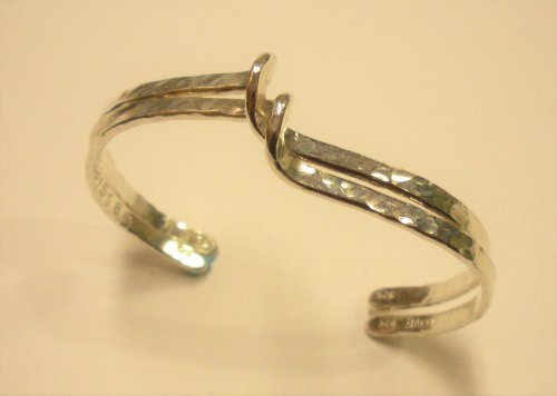 Mermaid Patina Brass Cuff Bracelet | Nature Jewelry