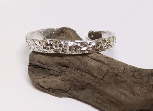 Melted Sterling Silver Cuff Bracelet Tutorial 