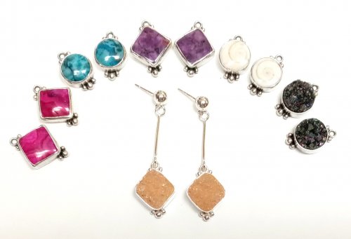 Tracy Stanley Jewelry Kits Bracelet Earrings Pearls Copper Brass