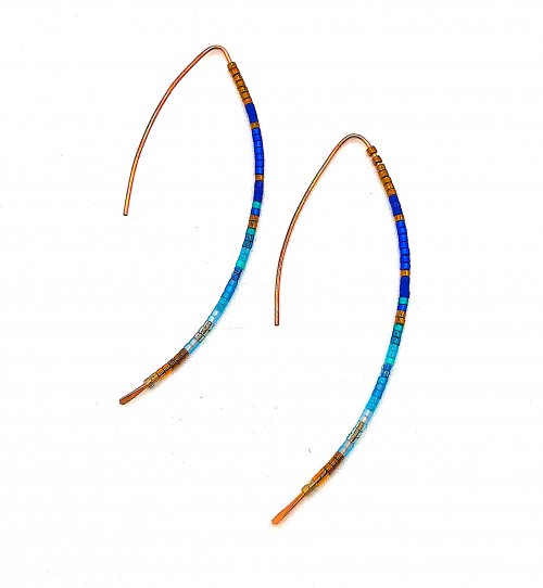 Lake Minnetonka Wire and Bead Earrings