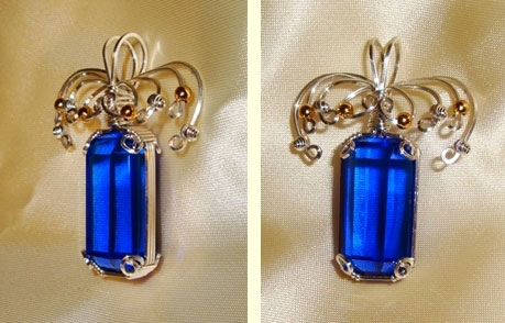 Dale Armstrong's Prong-Setting Ideas for a Cut Stone - , Wire Jewelry Design, Wire Wrapping, Wrapping, Wire Wrapping Jewelry, Design, Wrapped Blue Quartz