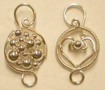 Judy Larson's Handmade Closures - , Findings & Components, Toggles & Clasps, Earwire & Headpin, Findings, Clasps, Components, Decorated clasps