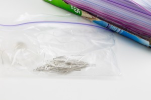 Sarah Thompson's Quick Project Storage - , Store Wire Jewelry, , Sterling silver wire in a zip lock