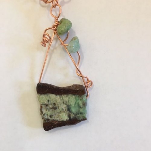 Karen Meador, Ph.D.'s A Simple Technique for Top-drilled Stones - , Contemporary Wire Jewelry, Wire Wrapping, Wrapping, Wire Wrapping Jewelry, top drilled stones