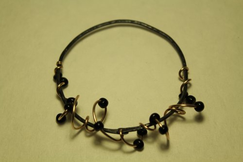 Embellishing Twisted Wire Hoop Earrings