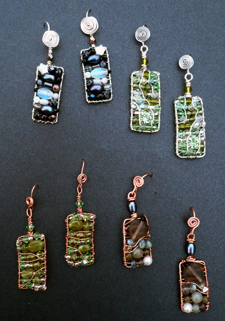 Dragonskin Earrings, a Free Wire Jewelry Pattern by Marty Blu for ...