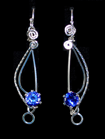 Sparkling Treble Clef Earrings