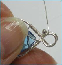 Beaded Briolette Pendant