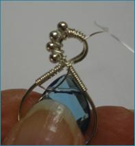 Beaded Briolette Pendant