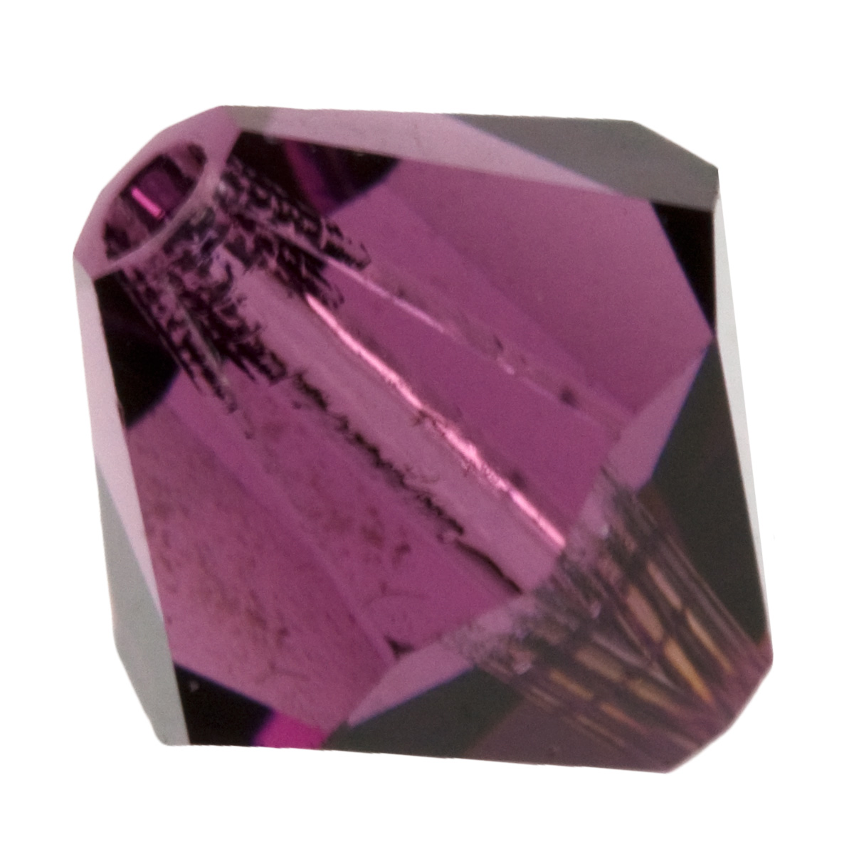 Swarovski 6mm Amethyst Shimmer Crystal Bicone Bead - 5328