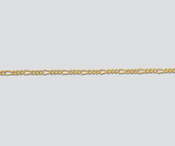 Gold Filled Figaro Chain 1.4mm - 10 Feet