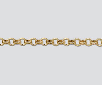 Gold Filled Rolo Chain 4mm    - 10 Feet