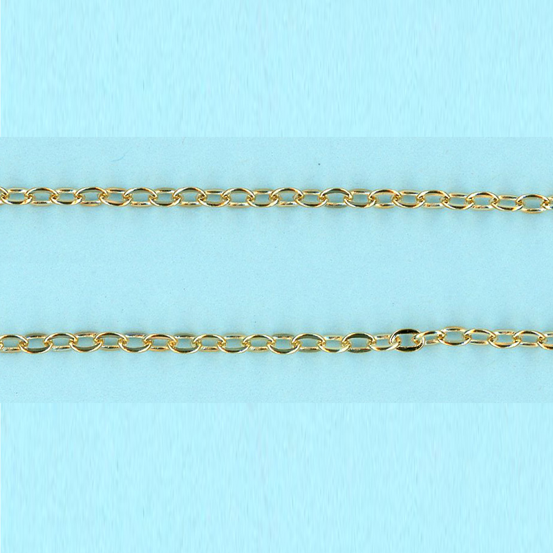 1.8mm x 2.45mm x 0.32mm 14/20 Gold Filled Chain Flat cable chain - 10FT