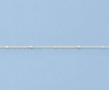 Sterling Silver Chain 1x1.5mm - 10 Feet