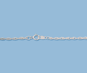 Sterling Silver Rope Chain 15R 1.8mm 18 inch - Pack of 1