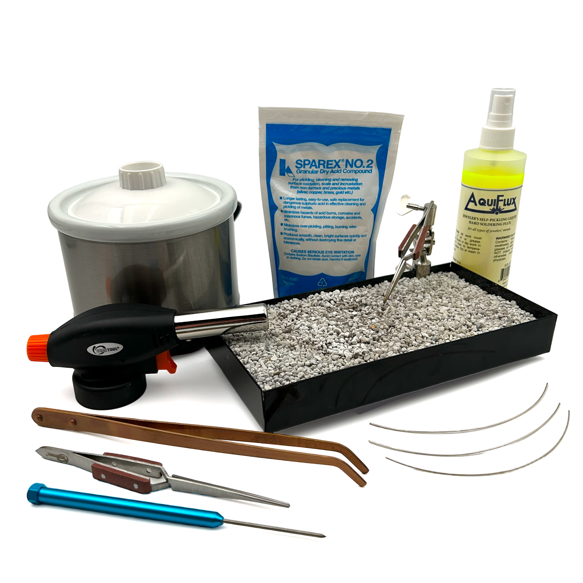 Jewelry Soldering Kit with Pickle Pot, 10 Oz Sparex Compound