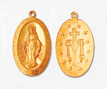 Gold Filled Charm Virgin Mary 20x13mm - Pack of 1